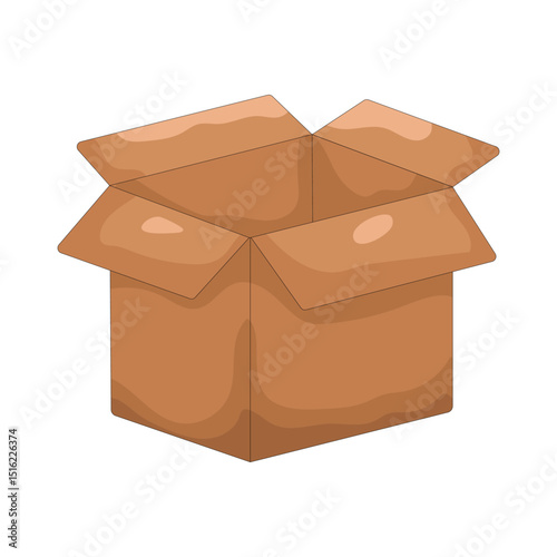 Illustration of open donation box 
