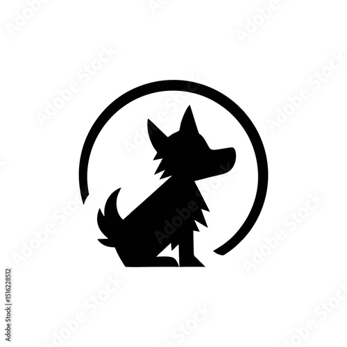 A particularly simple and smart black and white minimalist icon