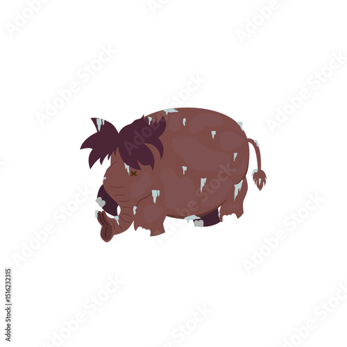Frozen Mammoth – Prehistoric Animal Preserved in Ice