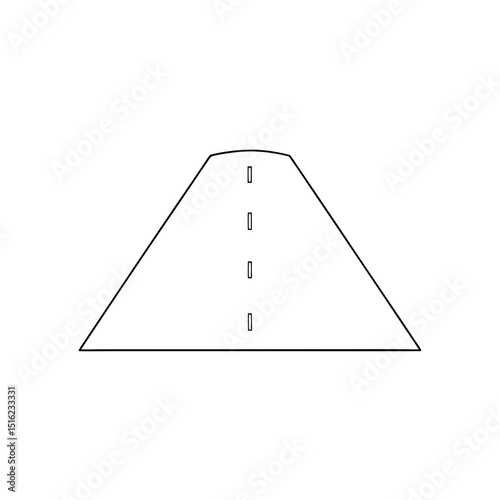 Toy Playmat Road on White Background Kids Vehicle Play Surface