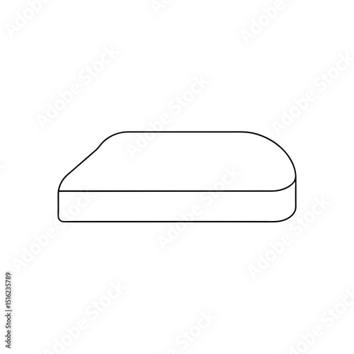 Whiteboard Eraser on White Background: Cleaning Tool Illustration
