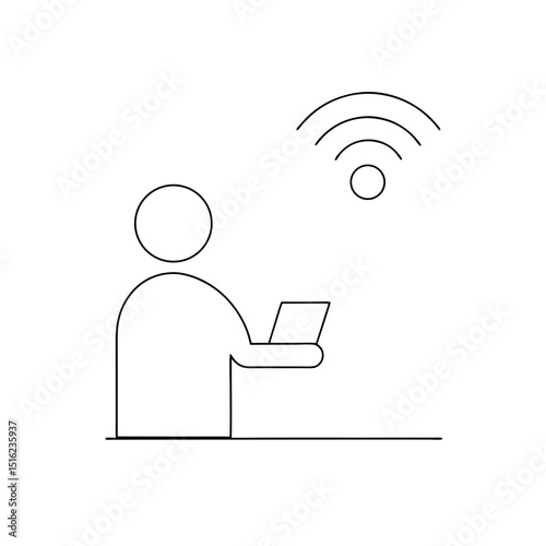 Wi-Fi Module for Engineer on White Background: Wireless Technology