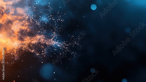 An abstract composition showcasing a vibrant interplay of colors and light, creating an ethereal digital landscape that evokes emotions of creativity, inspiration, and imagination.