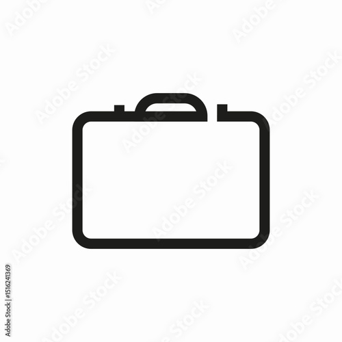 Briefcase business office work icon vector sign