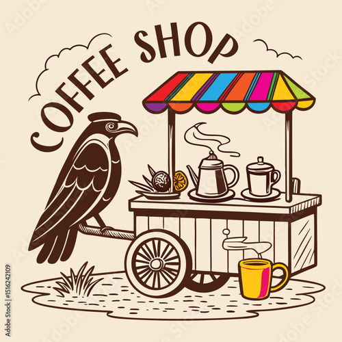 Adobe Illustrator Artwork,cofee shop poster