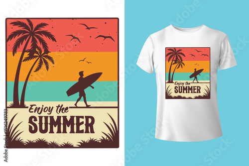 Summer T-Shirt Design – Fun in the Sun, Beach Vibes, and Tropical Graphic Tee