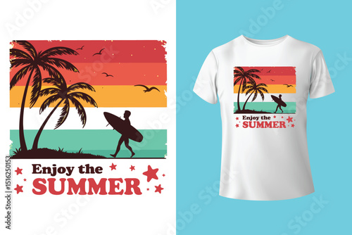 Summer T-Shirt Design – Fun in the Sun, Beach Vibes, and Tropical Graphic Tee