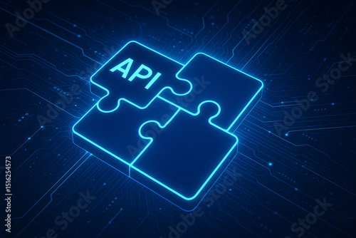 API Connection Puzzle Concept