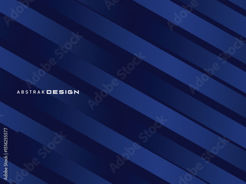 Premium background design with diagonal dark blue stripes pattern. Vector horizontal template for digital lux business banner, contemporary formal invitation, luxury voucher, prestigious gift certific