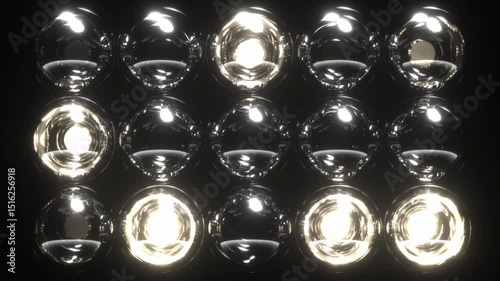 Lights Flashing Wall Showtec VJ Stage Floodlight 4K Blinder Blinking Lights Flash Club Flashlights Disco Lights Matrix Beam Lights Bulb Halogen Headlamp Lamp Nightclub Turn Off On Loop