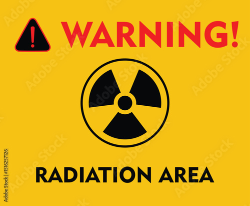 Warning sign for a radiation area.