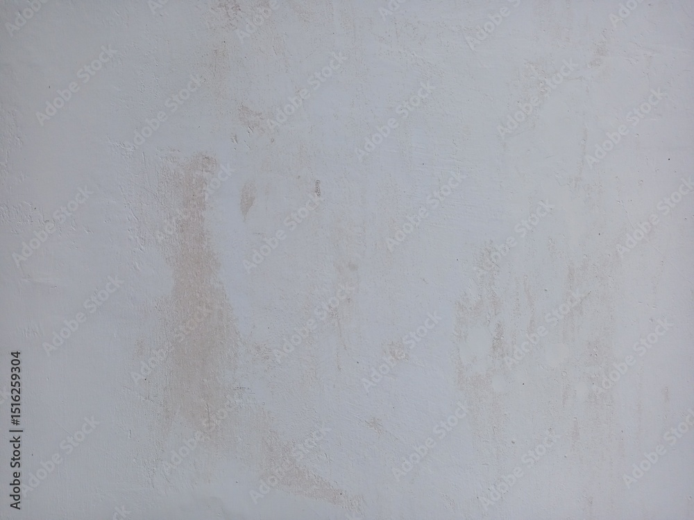Subtle White Plaster Wall with Faint Reddish Stains Subtle White Plaster Wall with Faint Reddish Stains