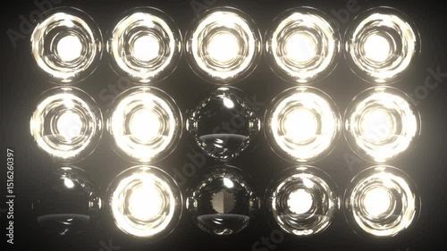 Lights Flashing Wall Showtec VJ Stage Floodlight 4K Blinder Blinking Lights Flash Club Flashlights Disco Lights Matrix Beam Lights Bulb Halogen Headlamp Lamp Nightclub Turn Off On Loop
