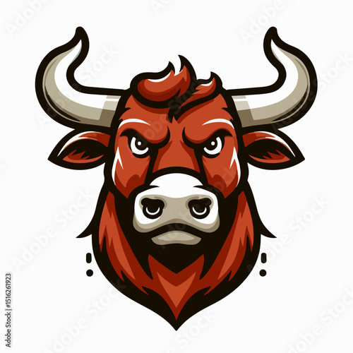 bull head vector illustration