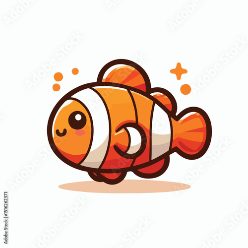 cute nemo fish vector image
