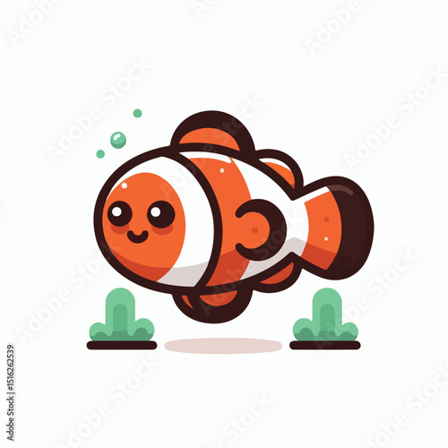 cute nemo fish vector image