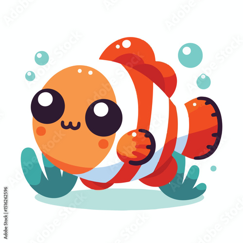 cute nemo fish vector image