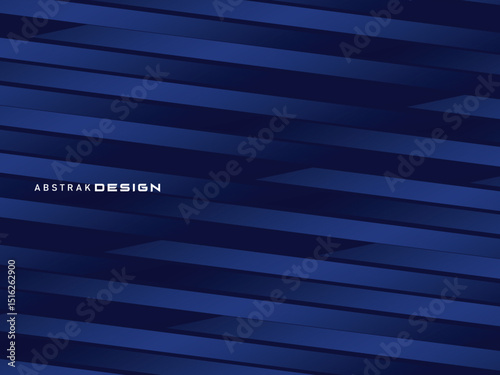Premium background design with diagonal dark blue stripes pattern. Vector horizontal template for digital lux business banner, contemporary formal invitation, luxury voucher, prestigious gift certific