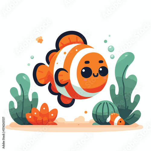 cute nemo fish vector image