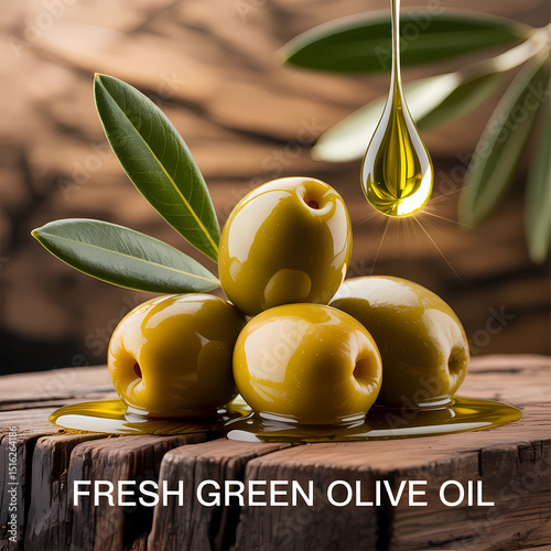 Natural oil from olive oil 