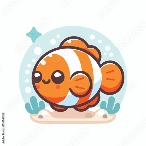 cute nemo fish vector image
