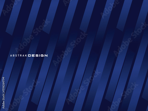 Premium background design with diagonal dark blue stripes pattern. Vector horizontal template for digital lux business banner, contemporary formal invitation, luxury voucher, prestigious gift certific
