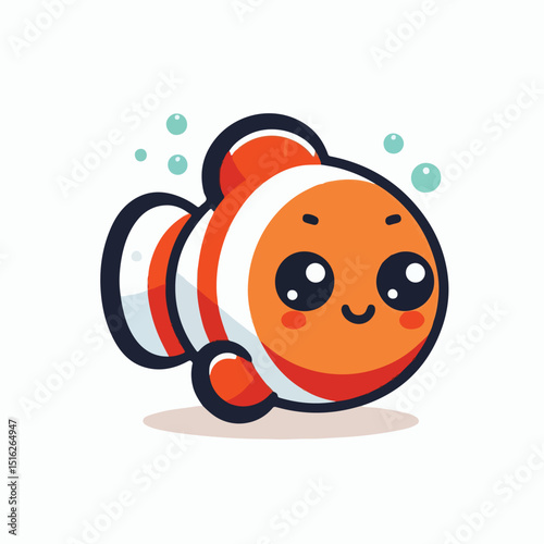 cute nemo fish vector image