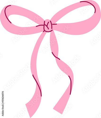 Whimsical Long Tailed Ribbon Bow