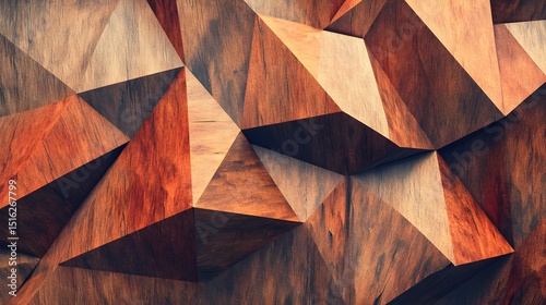 Wallpaper Mural Geometric wood paneling with intricate design. Torontodigital.ca