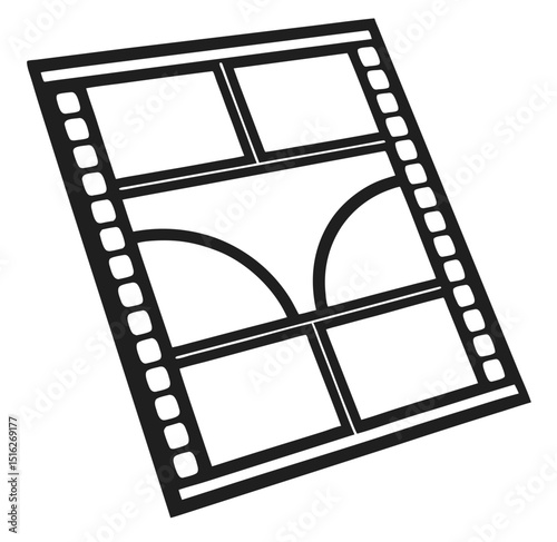 film strip isolated on white