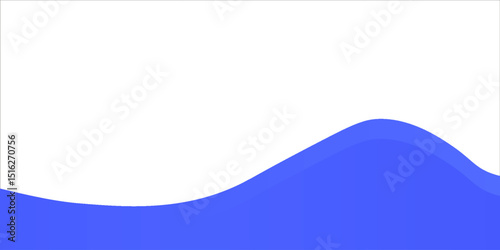Separator, header, modern wave divider shape vector illustration
