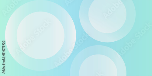 Simple art  modern nice minimalist banner background. Green and blue gradations background