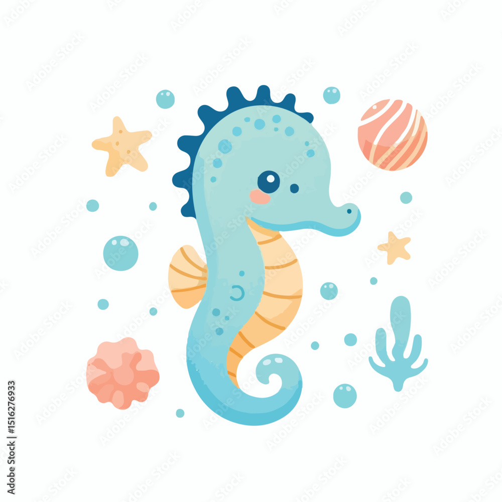 Obraz premium cute hippo vector image