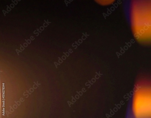 Abstract lens flare on dark background