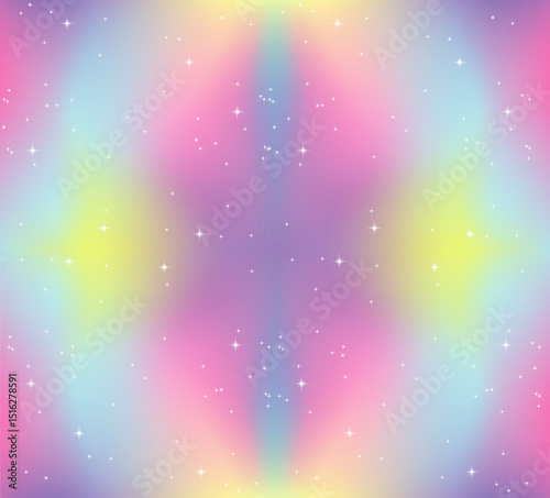 patron holográfico pastel con efecto galaxia