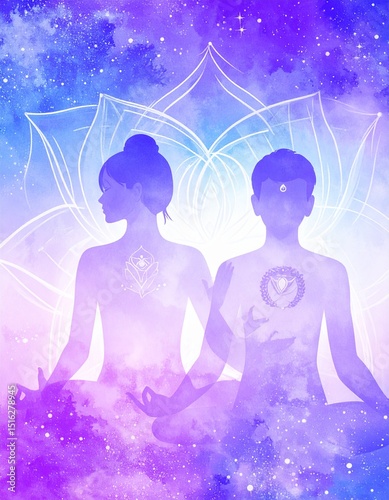 man and woman sensual couple tantric massage and spirituality chakras and meditation 