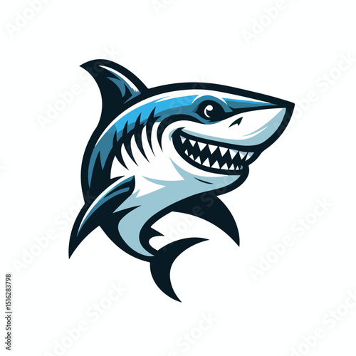 fierce shark vector image