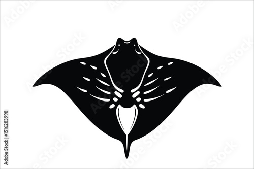 Butterfly Manta Rays vector illustration icon