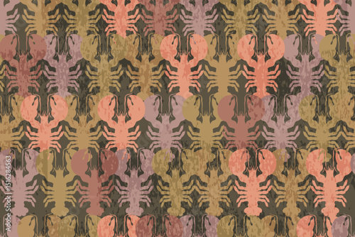 lobster seamless pattern for background,fabric,wrapper,cover,etc