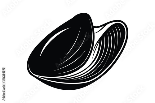Shell of mussels vectors illustration icon