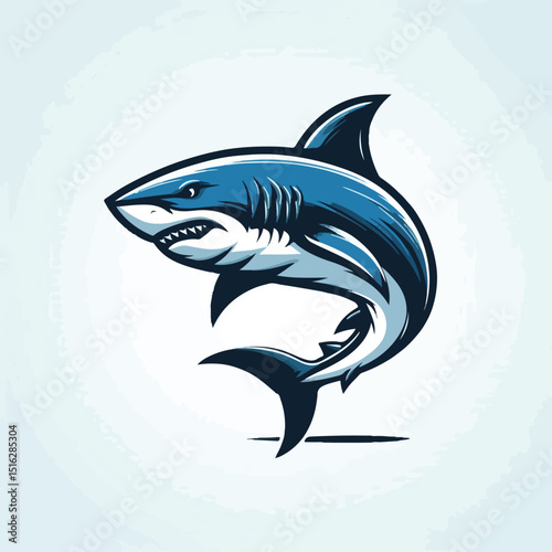 fierce shark vector image