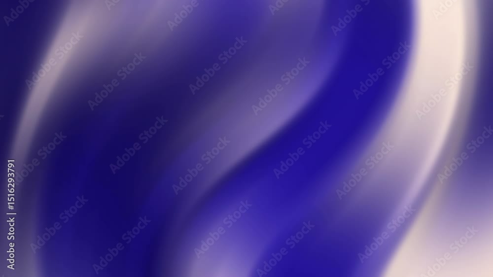 Ondulations abstraites bleu et blanc