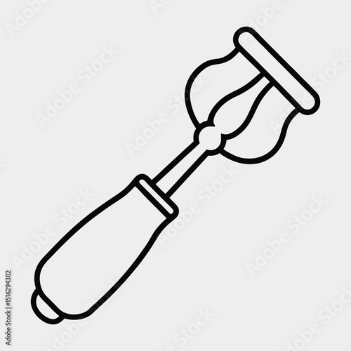 line art of a kichen tool on the white background.