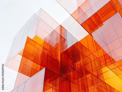 Abstract architectural facade