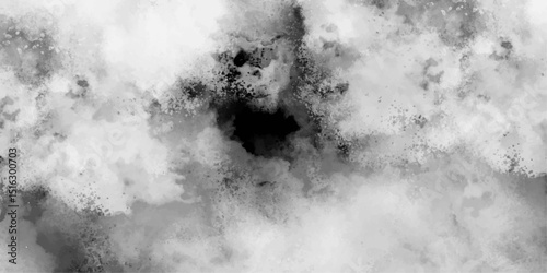 Abstract black and white cloudy texture with soft, organic gradients and smoky, ink-like dispersions. Irregular patches of dark and light tones blending seamlessly, resembling a stormy 