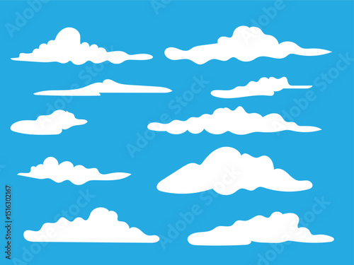 cloud shape for background, sky background with clouds