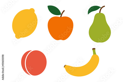 set of fruits