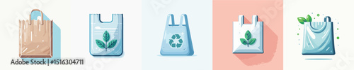 Vector of a plastic bag.