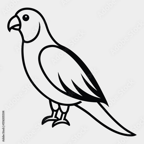 vector illustration of a bird