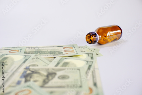 pills and money